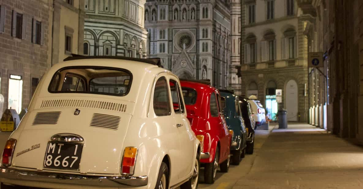 Explore Tuscany at Night: Fiat 500 Rental, 8:30-10 P.M. - Key Points