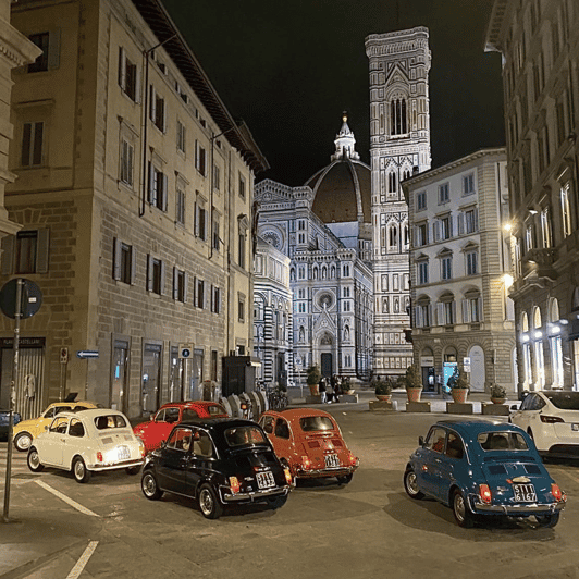 Florence Night Drive: Vintage 500 Self-Drive, 20:30-22 - Key Points