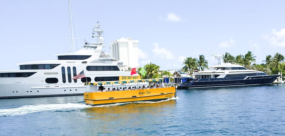 Fort Lauderdale: Water Taxi All-Day Pass - Key Points