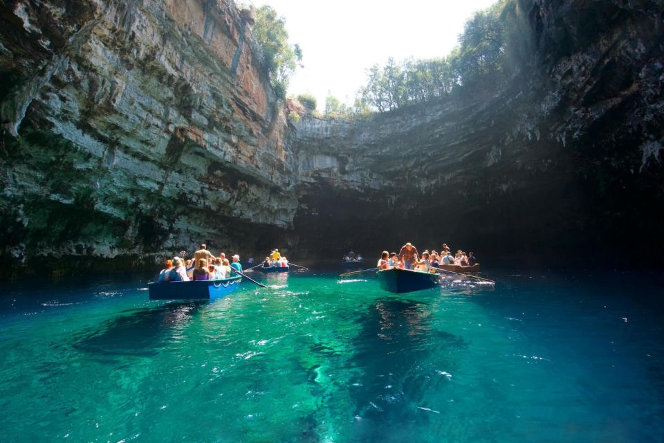 From Argostoli: Melissani Lake, Myrtos Swim & Local Tastings - Key Points