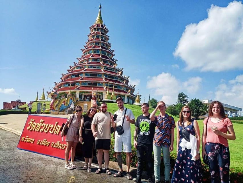 From Chiangmai: Chiang Rai 3 Temples (White+Blue+Red) - Key Points