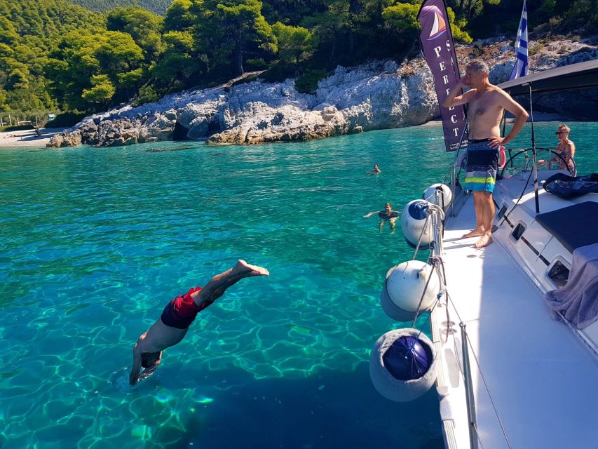 From Skiathos Port: Day Sailing Boat Trip With Lunch - Key Points