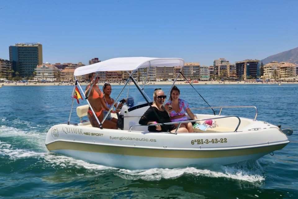 Fuengirola: 1- to 4-Hour Boat Rental - No License Needed - Key Points