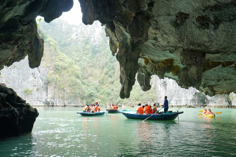 Halong Bay 4 Hour Cruising With Caving, Kayaking & Lunch - Key Points