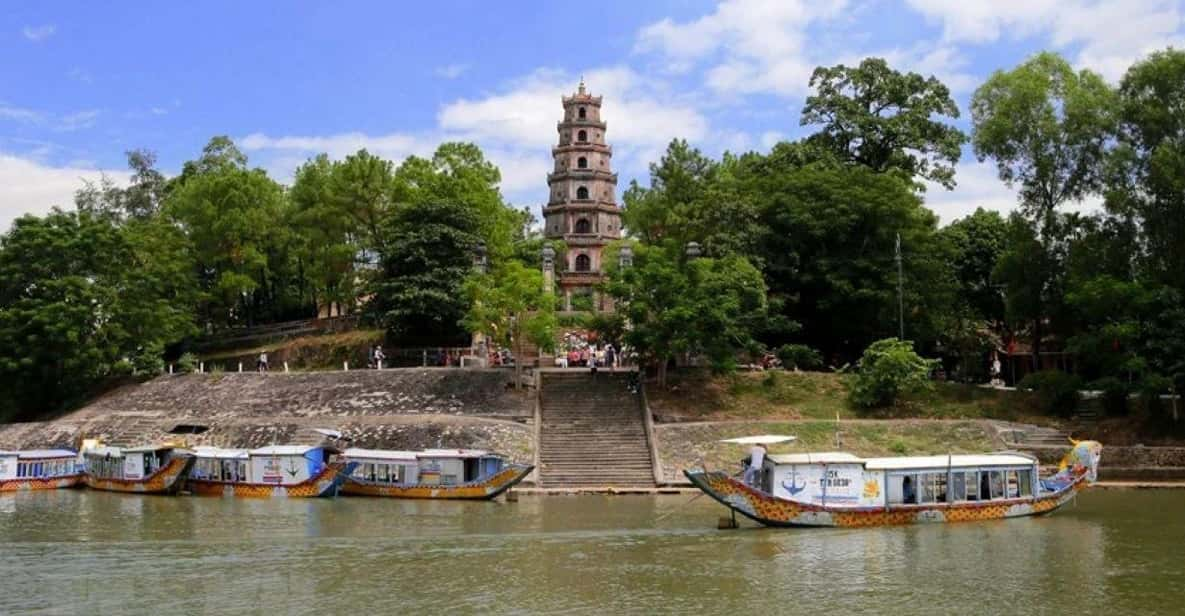 Hue : Royal Tombs- Thien Mu Pagoda- Dragon Boat Private Tour - Key Points