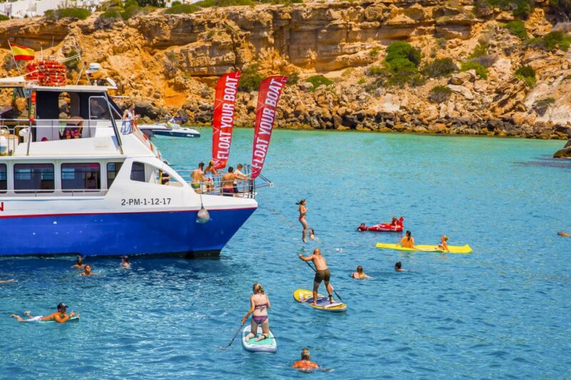 Ibiza: Beach Hopping Cruise W/ Paddleboard, Food, & Drinks - Key Points
