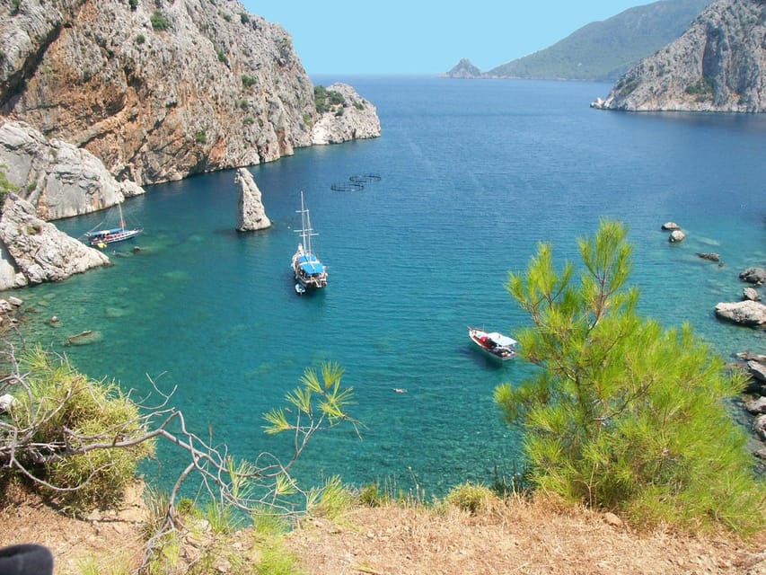 Kemer Porto Genoese-Sazak Bays Boat Trip With Mud Baths - Key Points