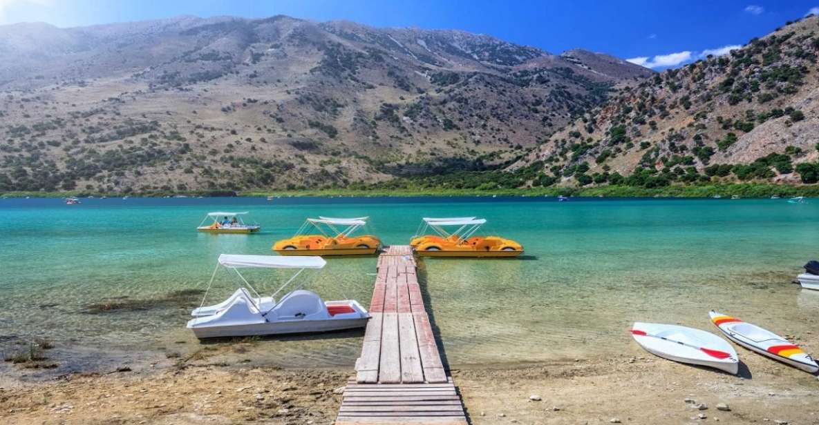 Lake Kournas: Pedal Boat Rental With Transfer - Key Points