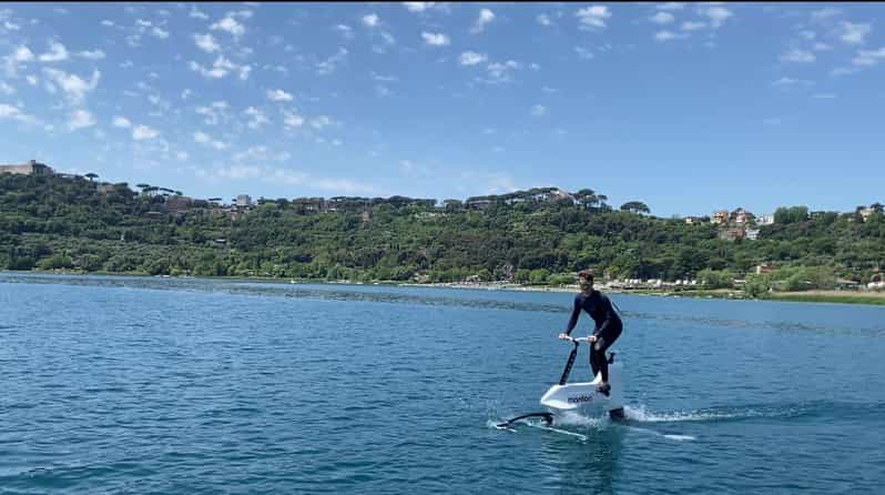 Manta5_HYDROFOIL BIKE on Albano Lake - Key Points