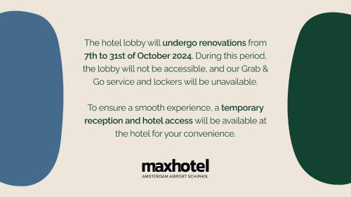 Maxhotel Amsterdam Airport Schiphol - Good To Know