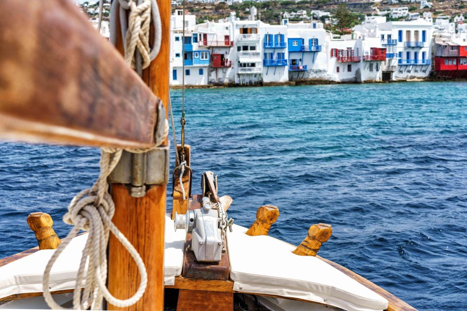 MYKONOS SOUTH OR WEST COAST EVENING SEMI PRIVATE CRUISE - Key Points