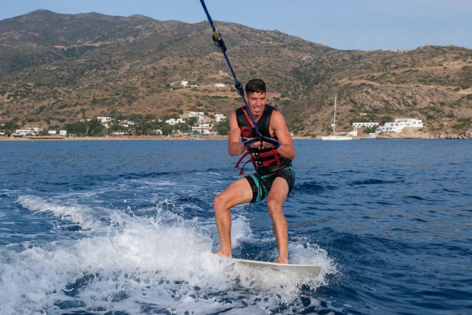 Mylopotas: Private Mastercraft X Boat Ride With Wakeboarding - Key Points