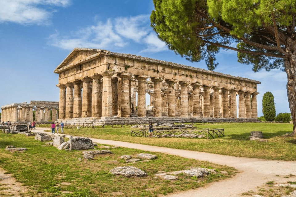 Naples: Train + Bus Link From/To Paestum Laura Mare Beach - Key Points