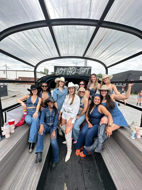 Nashvilles Roofless Party Bus Tour / YeeHaw Party Bus - Key Points