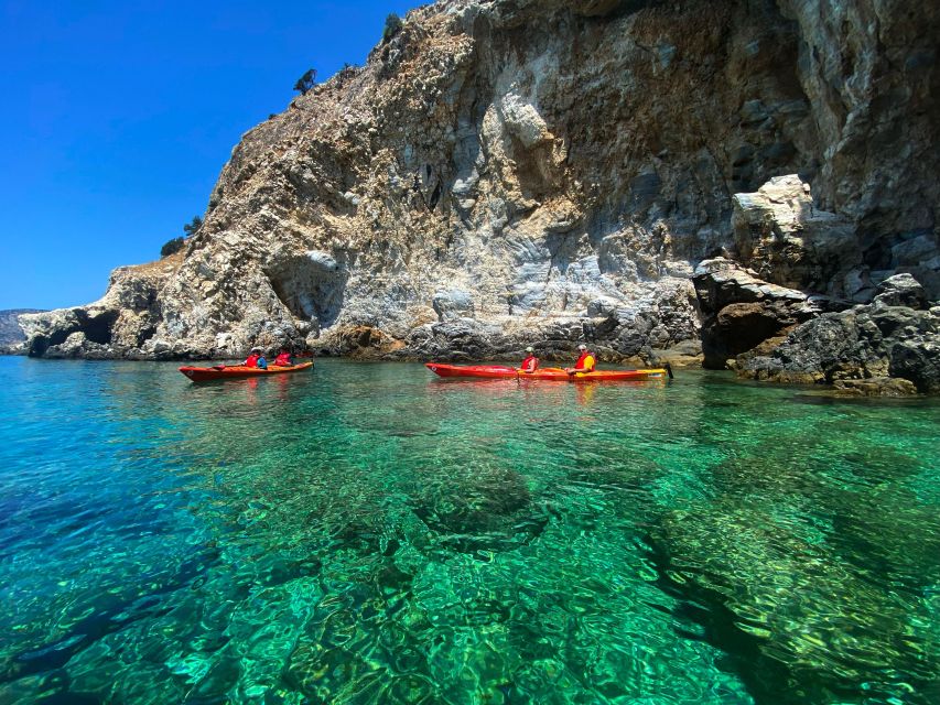 Naxos: Rhina Cave and Coastline Sea Kayaking Tour - Key Points