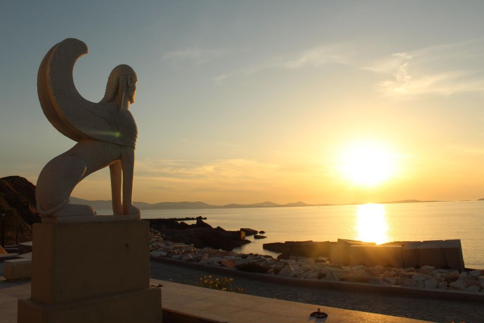 Naxos Town: Sunset Mythology Tour With Wine - Key Points