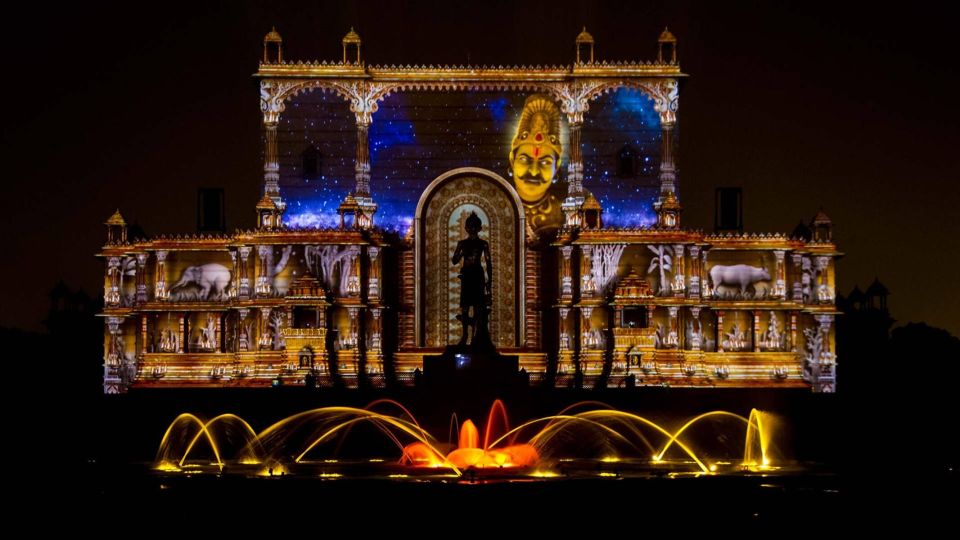 New Delhi: Akshardham Exhibition, Light and Water Show Tour - Key Points