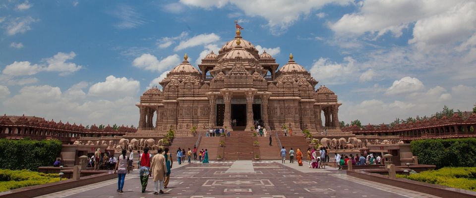 New Delhi: Akshardham Exhibition, Light & Water Show Tour - Key Points