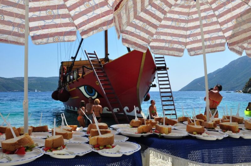 Nydri: Full-Day Wooden Boat Cruise With BBQ & Drinks - Key Points