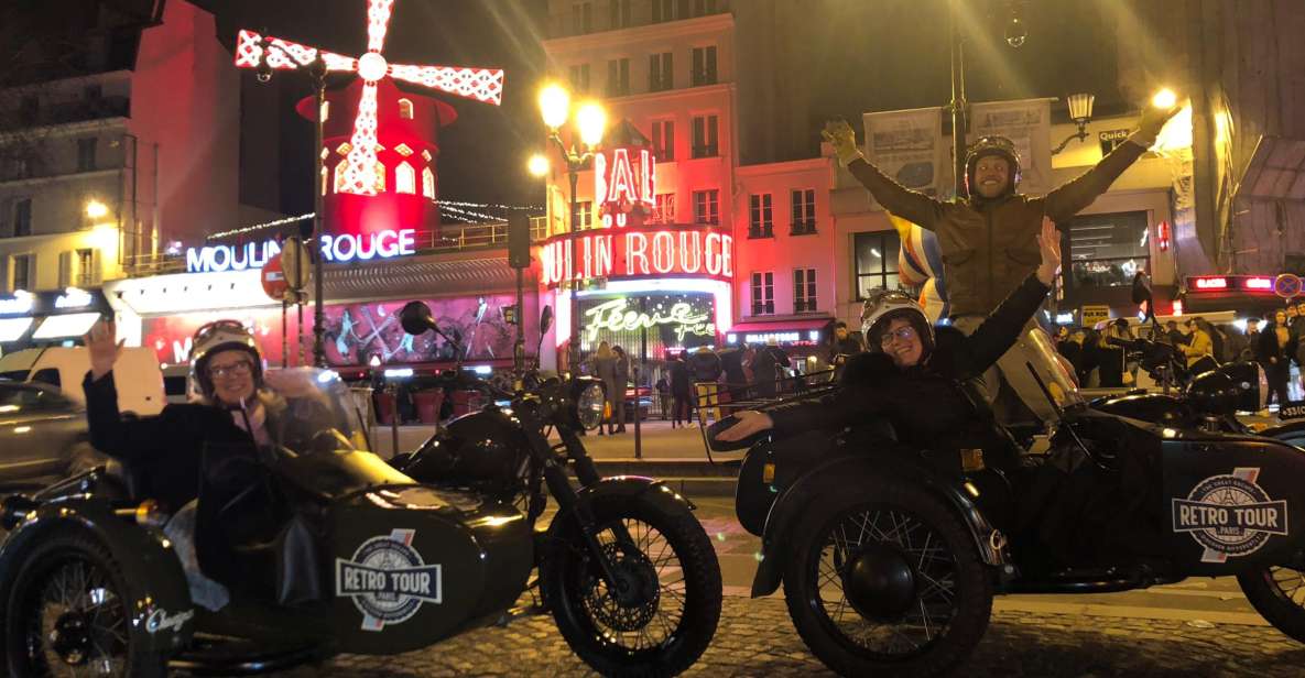 Paris: Romantic Sidecar Tour by Night With Champagne - Key Points