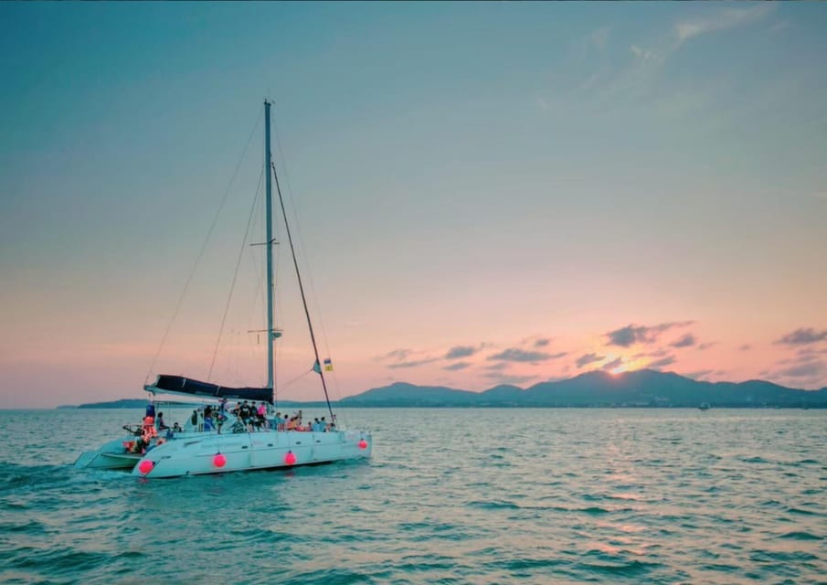 Phuket: Coral Island Catamaran Cruise With Sunset Dinner - Key Points