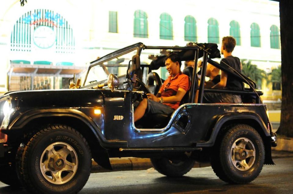 Private Jeep Tour Saigon by Night & Cruise Dinner With Music - Key Points