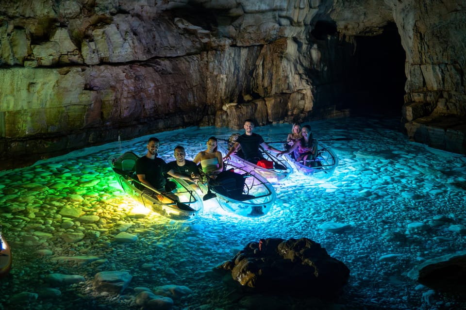 Pula: Sunset/Night Illuminated Transparent Kayak Cave Tour - Good To Know