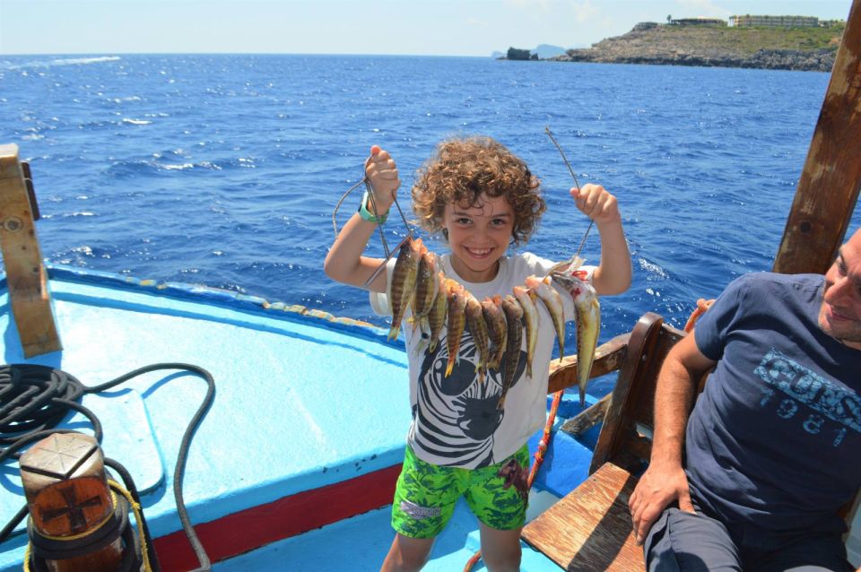 Rhodes Town: Fishing Boat Trip With Fish Meal and Swim Stops - Key Points