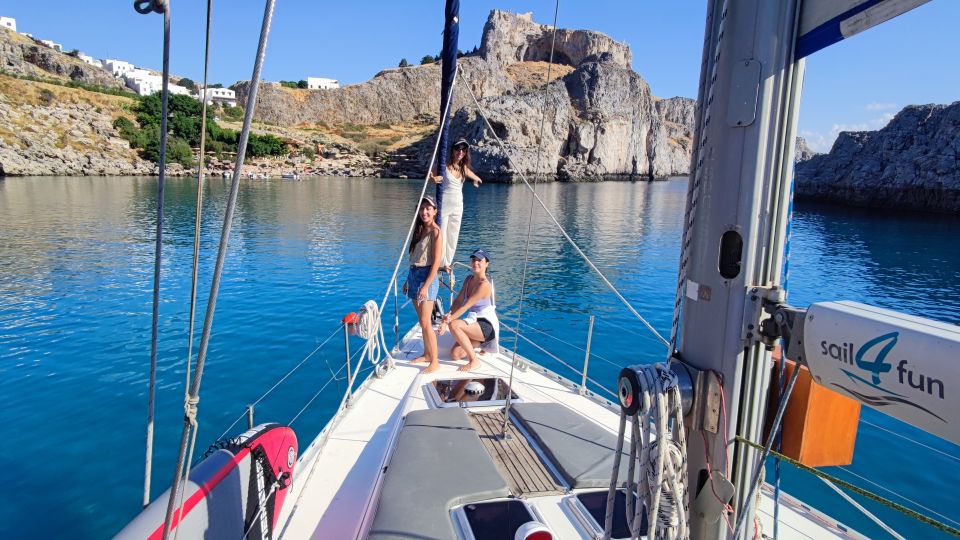 Rhodes Town: Private Sailing Cruise With Swim Stops & Meal - Key Points