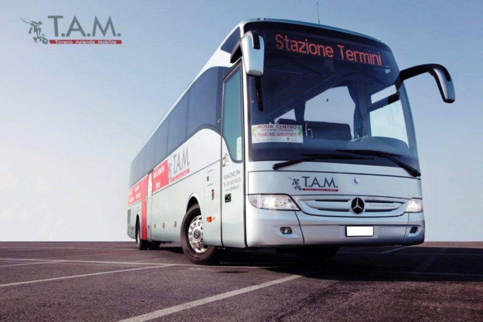 Rome: Bus Between Fiumicino Airport and Termini/Ostiense St - Onboard Amenities