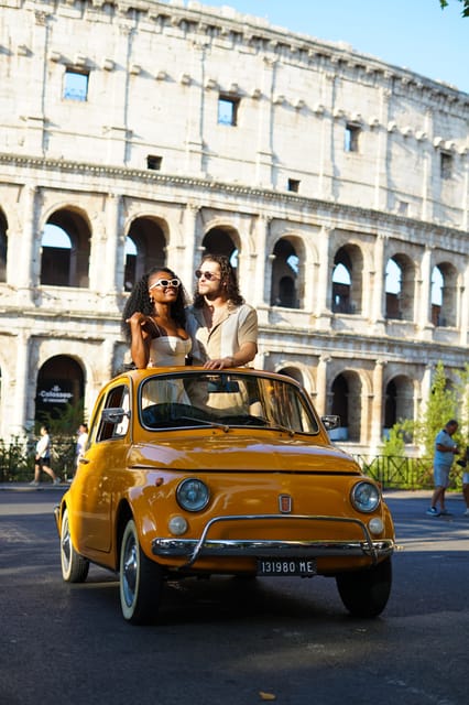 Rome Fiat 500 Tour With Professional Photoshoot - Key Points