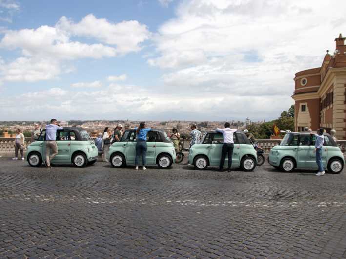 Rome: Guided E-Car City Tour With Gelato Stop - Key Points