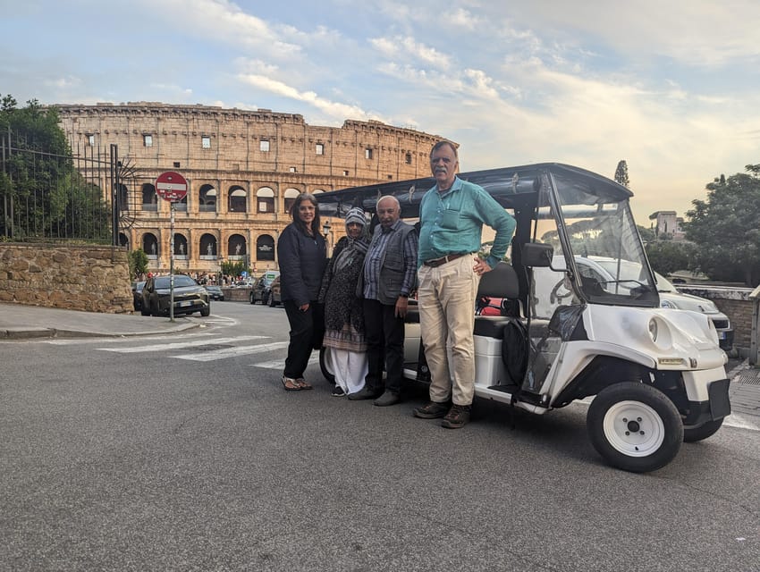 Rome: Private Golf Cart Tour With Hotel Pickup - Key Points