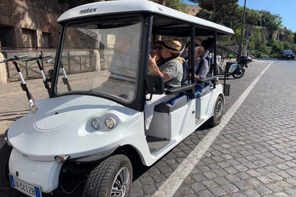 Rome: Private Guided Golf Cart Tour - Key Points