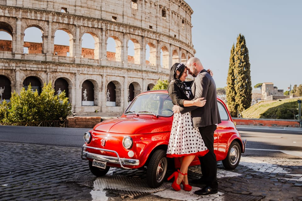 Rome: Professional Photoshoot With 500 Fiat - Key Points