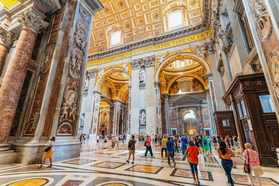 Rome: St. Peters Basilica, Square and Grottoes Guided Tour - Key Points