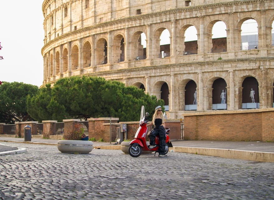 Rome: Vespa City Tour With Professional Photoshoot - Key Points