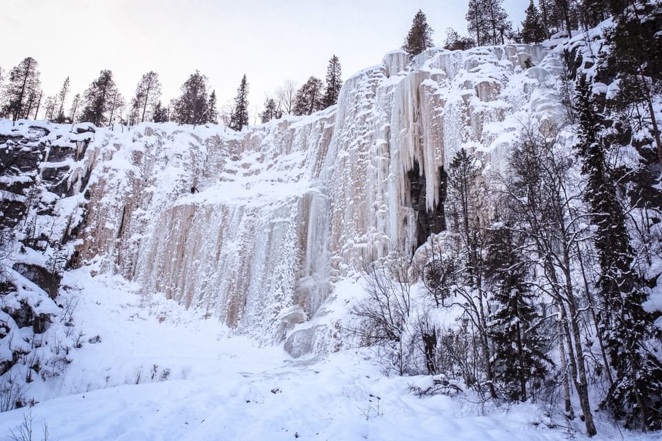 Rovaniemi: Korouoma Frozen Waterfalls With Sauna and Lunch - Key Points