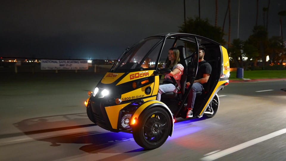 San Diego: Coronado Island Electric GoCar Night Tour - Key Points