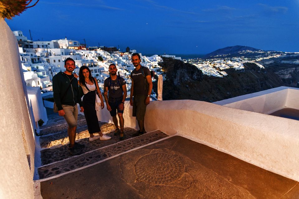 Santorini: Night Hike, Wine Tasting, and Greek Dinner - Key Points