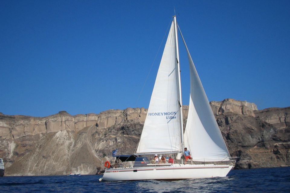 Santorini Oia: Private Sailing Cruise With Meal & Drinks - Key Points