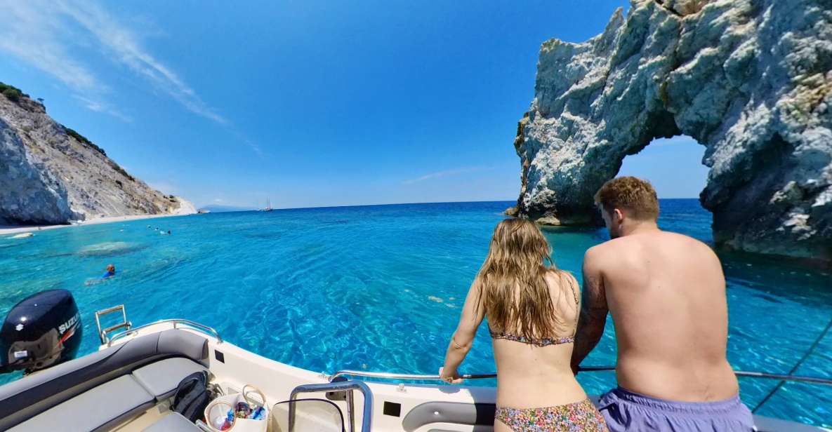 Skiathos: Private Lalaria Beach and Caves Speedboat Tour - Key Points