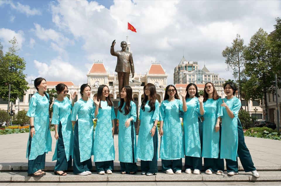 Street Food and Sightseeing Night Tour | Ao Dai Female Rider - Scooter Ride With Female Guides