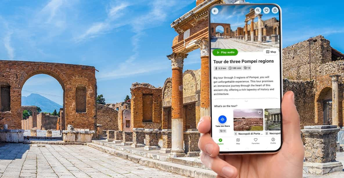 Tour De Three Pompei Regions a Digital Audioguide in English - Important Information