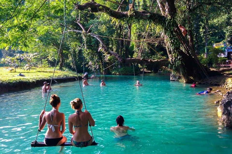 Vang Vieng: Kayaking & Cave Tubing With Zip Line/Blue Lagoon - Key Points