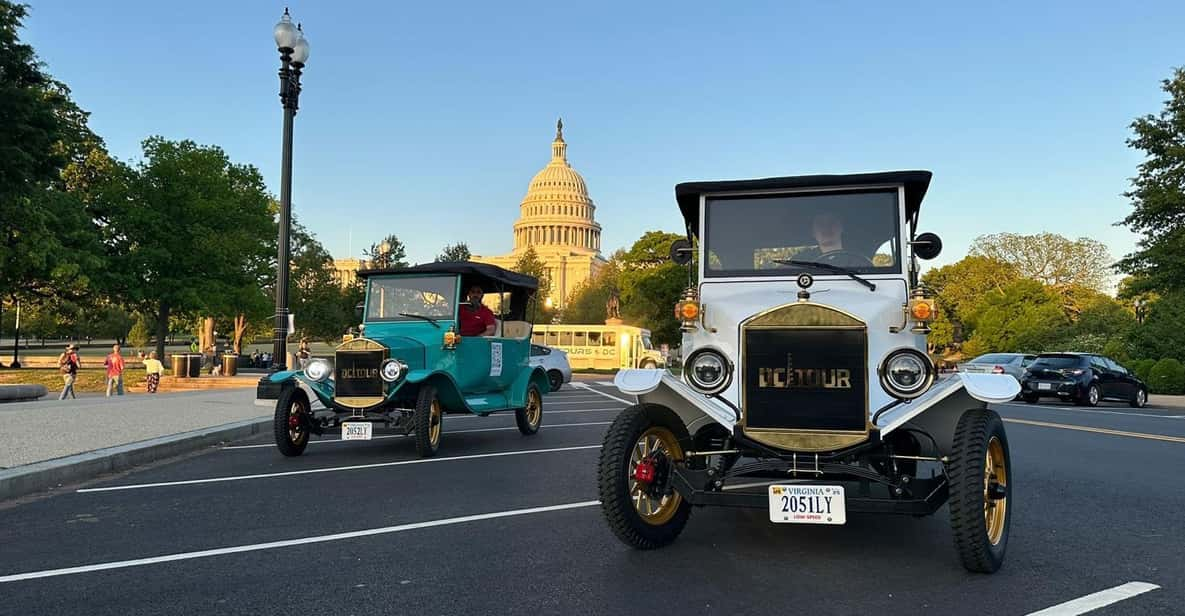 Washington, DC: Guided Moonlight Tour by Vintage Car - Key Points