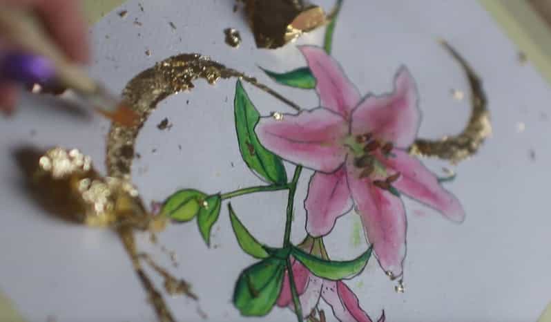 Watercolor Painting With Gold Leaf Workshop - Key Points