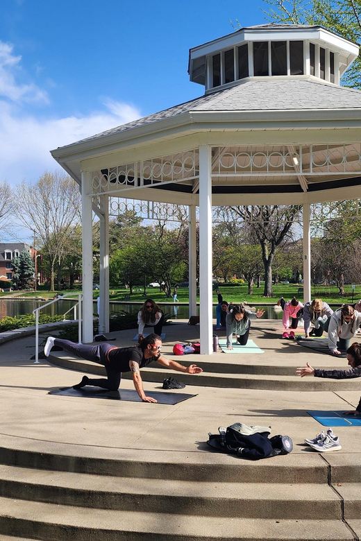 Yoga & Coffee Tour On The Trolley Pub - Key Points