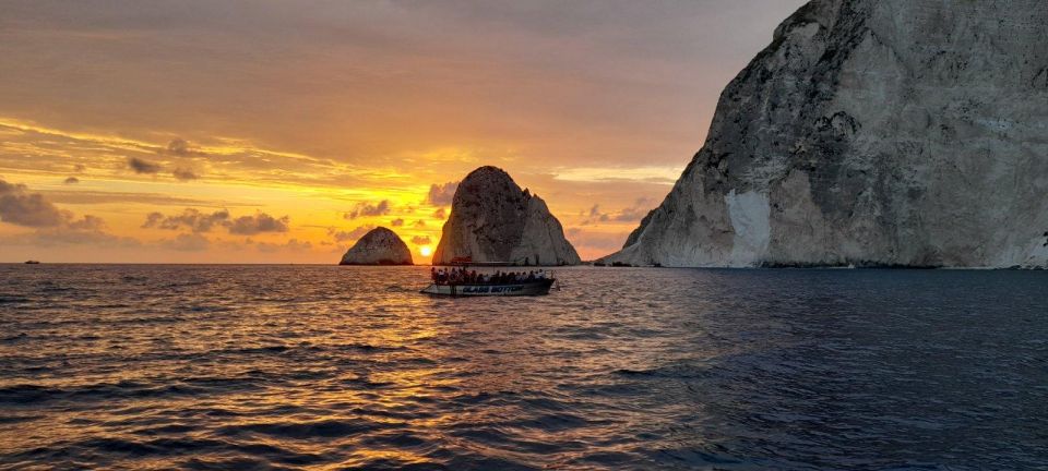 Zakynthos: Sunset Cruise to Myzithres With Wine - Key Points