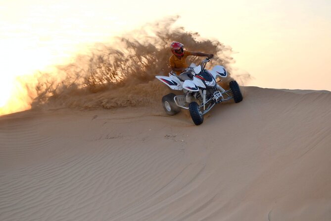 1-Hour Quad Bike Adventure: BBQ Dinner, Sandboarding & Shows!